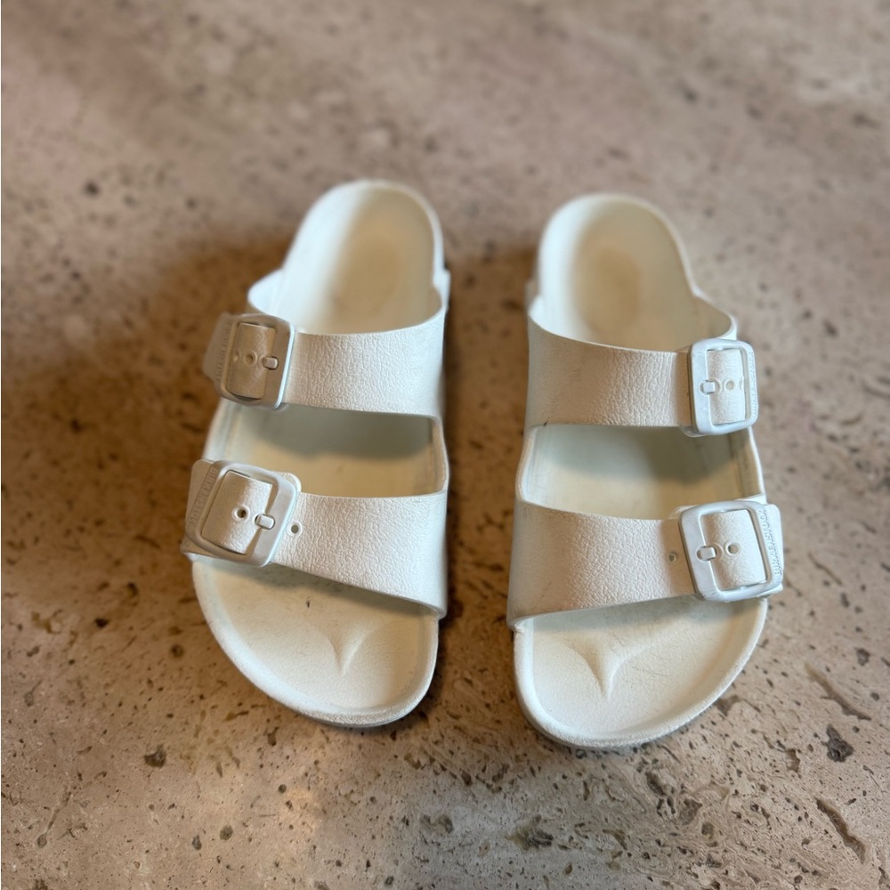 Kids White Birkenstock sandals